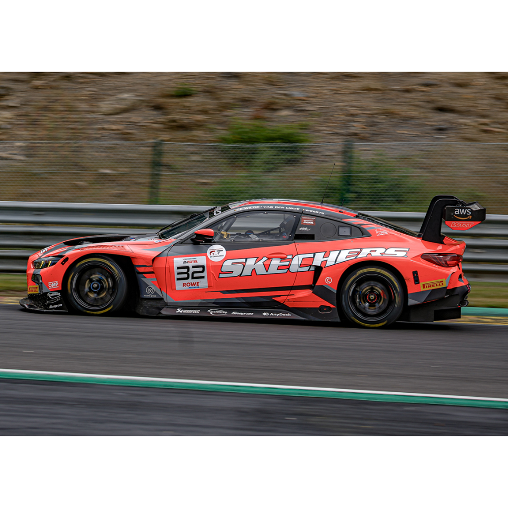 Spark Models BMW M4 GT3 EVO No.32 Team WRT - 7th 24H Spa 2025 - U. De Wilde - C. Weerts - K. van der Linde 1/43 Scale Model