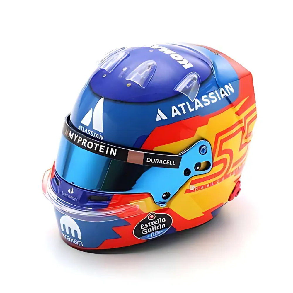 Spark Models Williams Racing Carlos Sainz 2025 Helmet Model 1 5 Spark models williams racing carlos sainz 2025 helmet model 1 5
