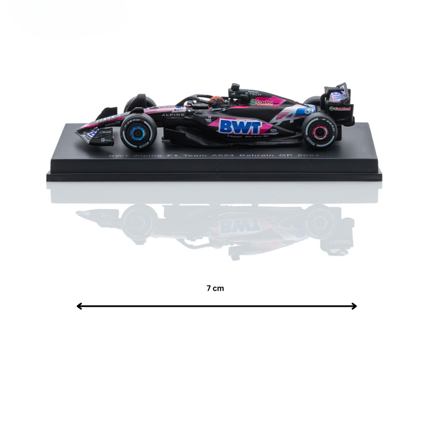 Spark Models F1 BWT Alpine F1 Team A524 No.31 2024-Esteban Ocon 1/64 Scale Model