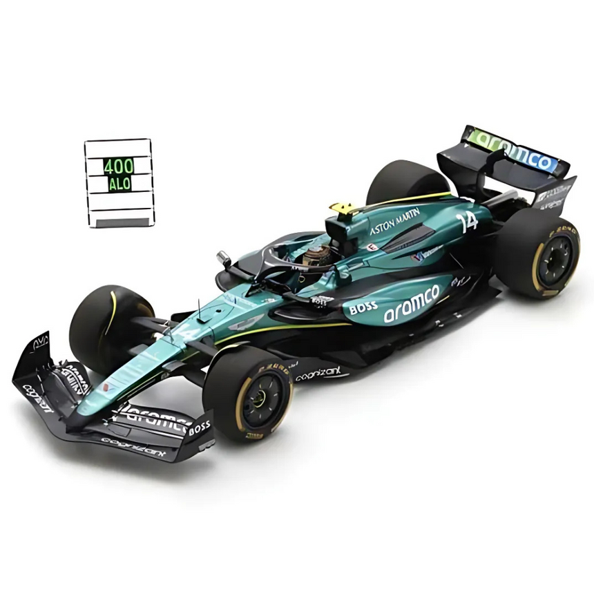 Spark Models F1 Aston Martin F1 AMR24 Aston Martin Aramco F1 Team No.14 Mexican GP 2024 - Fernando Alonso 1/18 Scale