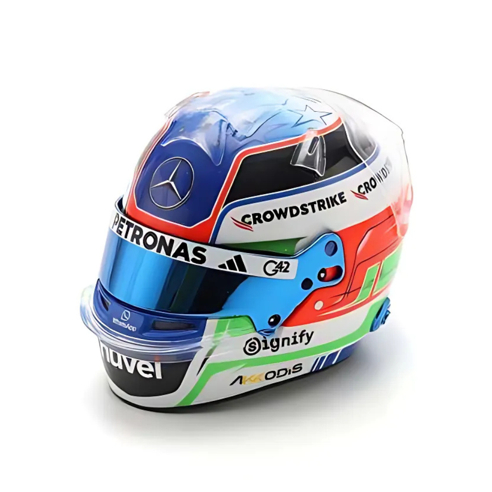Spark Models F1 Mercedes-AMG PETRONAS F1 Team - Kimi Antonelli - 2025 Mini Replica Helmet Model 1/5 Scale Model
