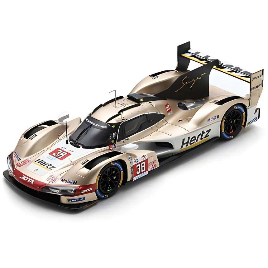 Spark Models Porsche 963 No.38 Hertz Team Jota - 9th Le Mans 24H 2024 - O. Rasmussen - J. Button - P. Hanson 1/64 Scale