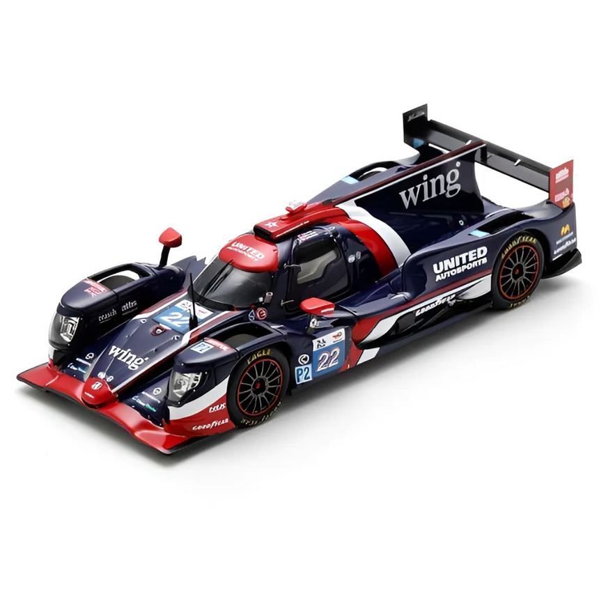 Spark Models Oreca 07 - Gibson No.22 United Autosports - Winner LMP2 class Le Mans 24H 2024 - O. Jarvis - B. Garg - N. Siegel 1/64 Scale