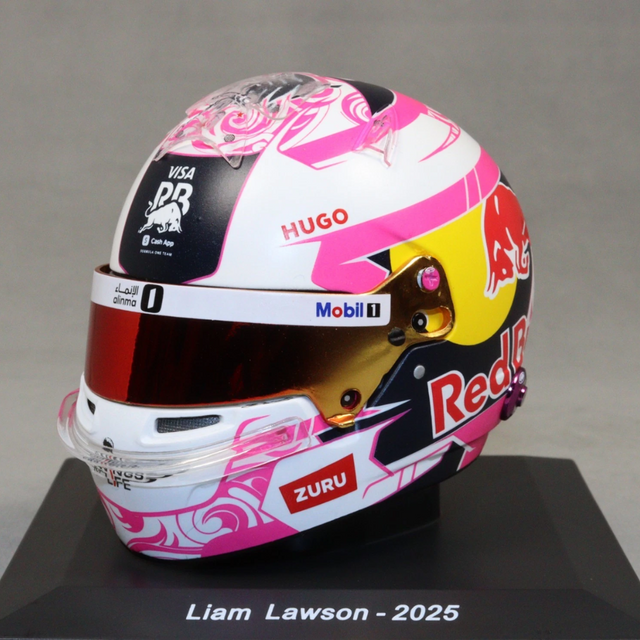 Spark Models Oracle Red Bull Racing - Liam Lawson - 2025 Mini Replica Helmet Model 1/5 Scale Model
