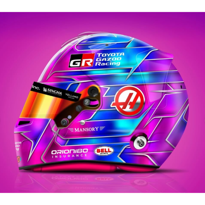 Spark Models F1 Haas VF-26 - Esteban Ocon Miami GP 2026 1/5 Scale Mini Replica Helmet