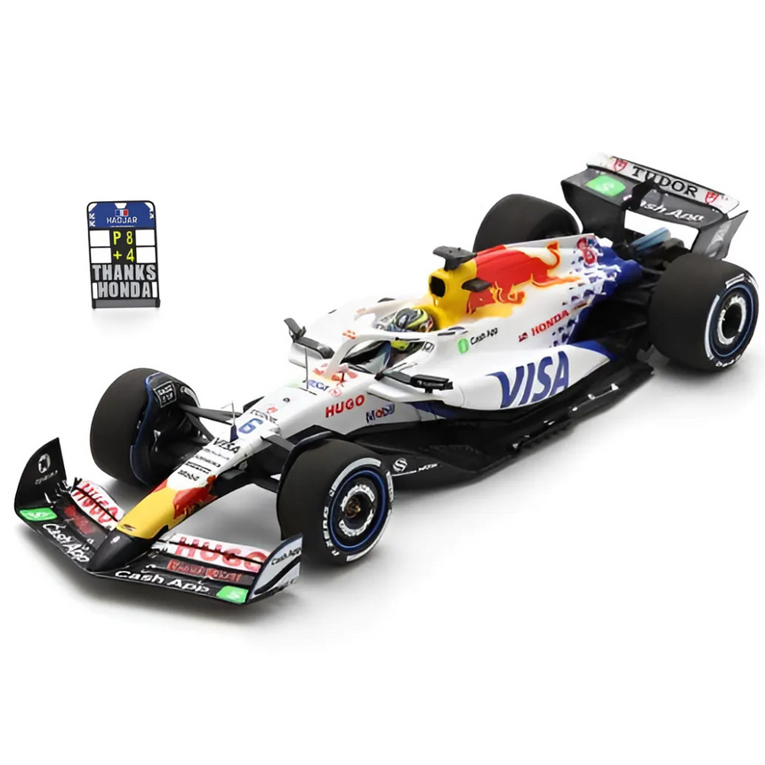 Spark Models F1 Visa Cash App F1 Team No.6 Visa Cash App Racing Bulls Formula One Team - 8th Japanese GP 2025 - Isack Hadjar 1/43 Scale