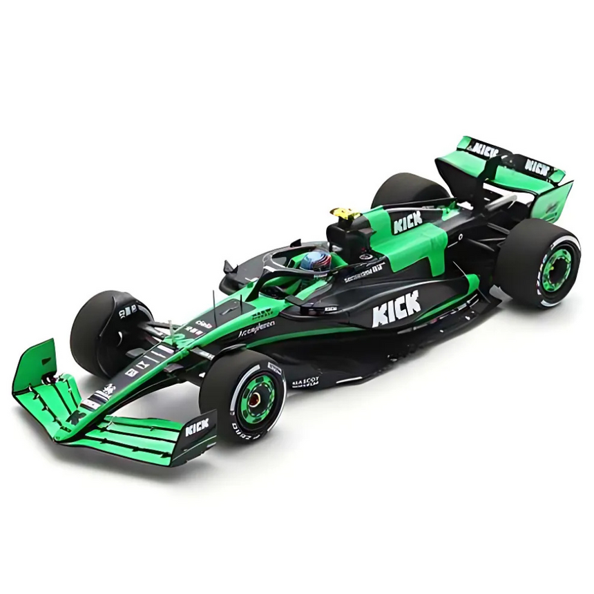 Spark Models F1 Stake Kick Sauber F1 Team C44 No.24 8th Qatar GP 2024 - Zhou Guanyu "First Points of 2024" 1/43 Scale