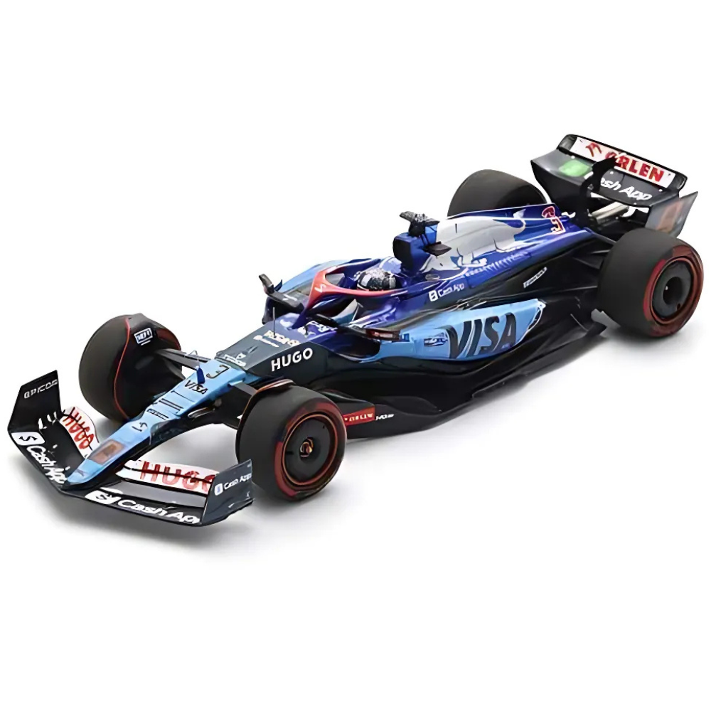 Spark Models F1 Visa Cash App F1 Team VCARB 01 No.3 Singapore GP 2024 - Daniel Ricciardo 1/43 Scale