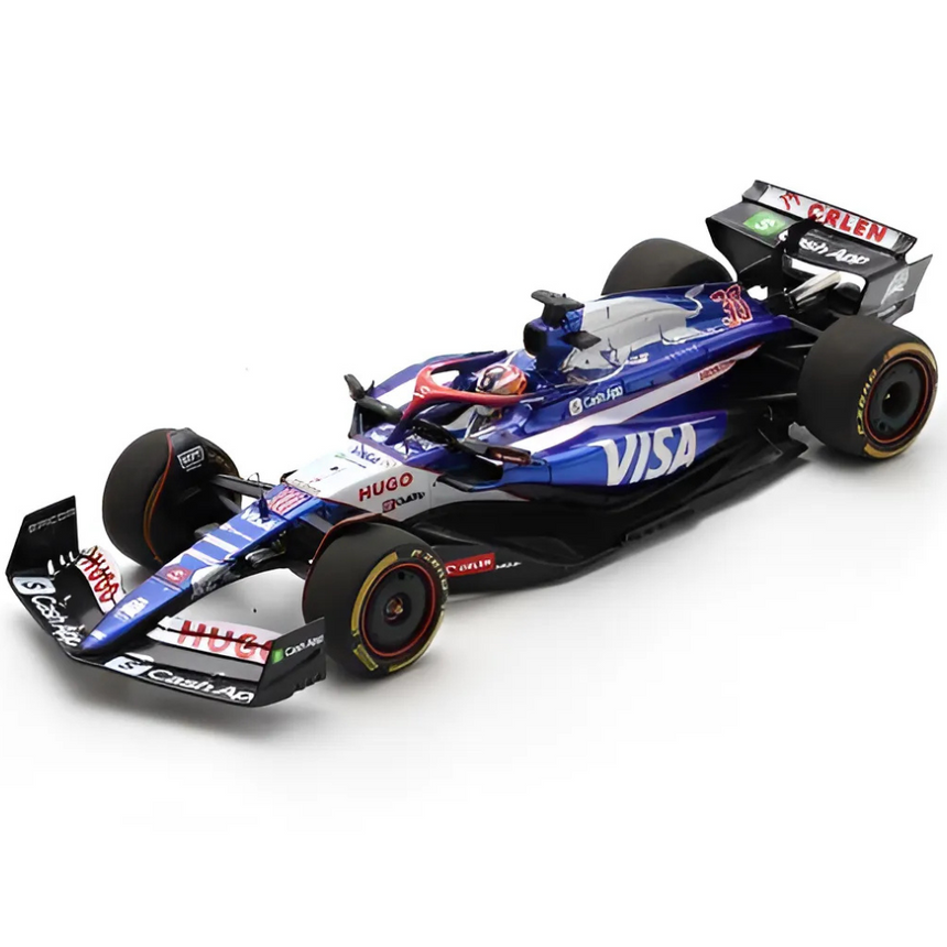 Spark Models F1 Visa Cash App F1 Team VCARB 01 No.30 9th US GP 2024 - Liam Lawson 1/43 Scale