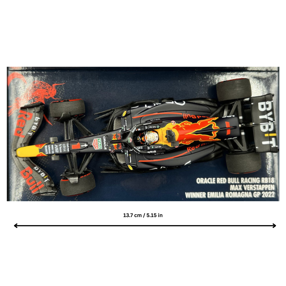 Minichamps F1 Red Bull Racing RB18 Max Verstappen F1 Winner Emilia-Romagna GP 2022 1/43 Scale Model