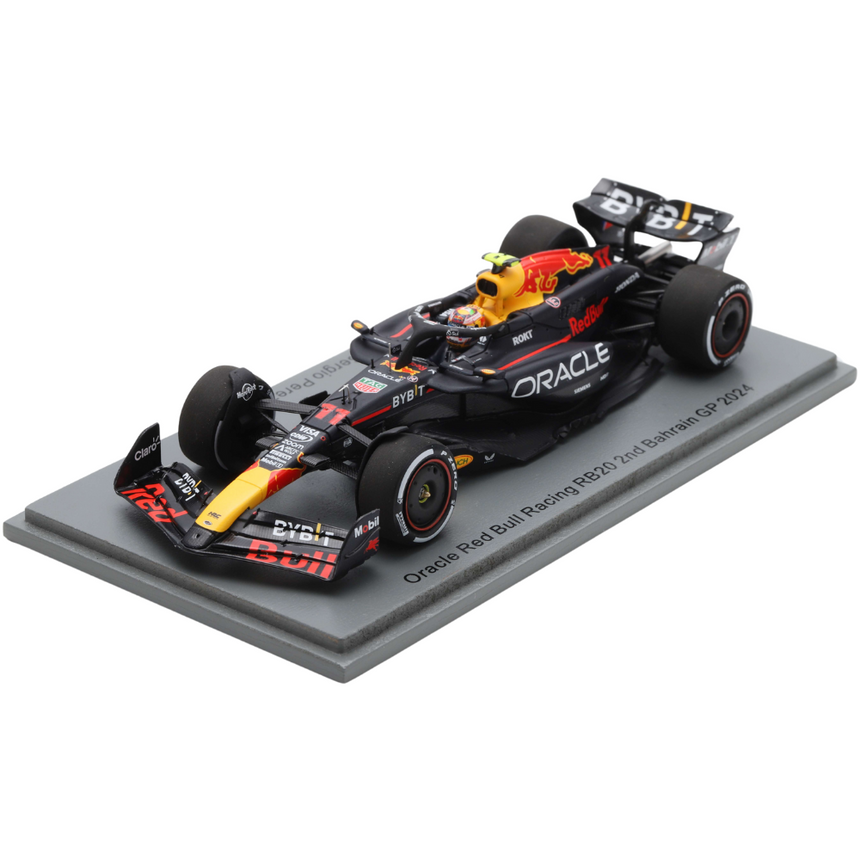 Spark Models F1 Oracle Red Bull Racing RB20 No.11 2nd Bahrain GP 2024 - Sergio Perez 1/43 Scale