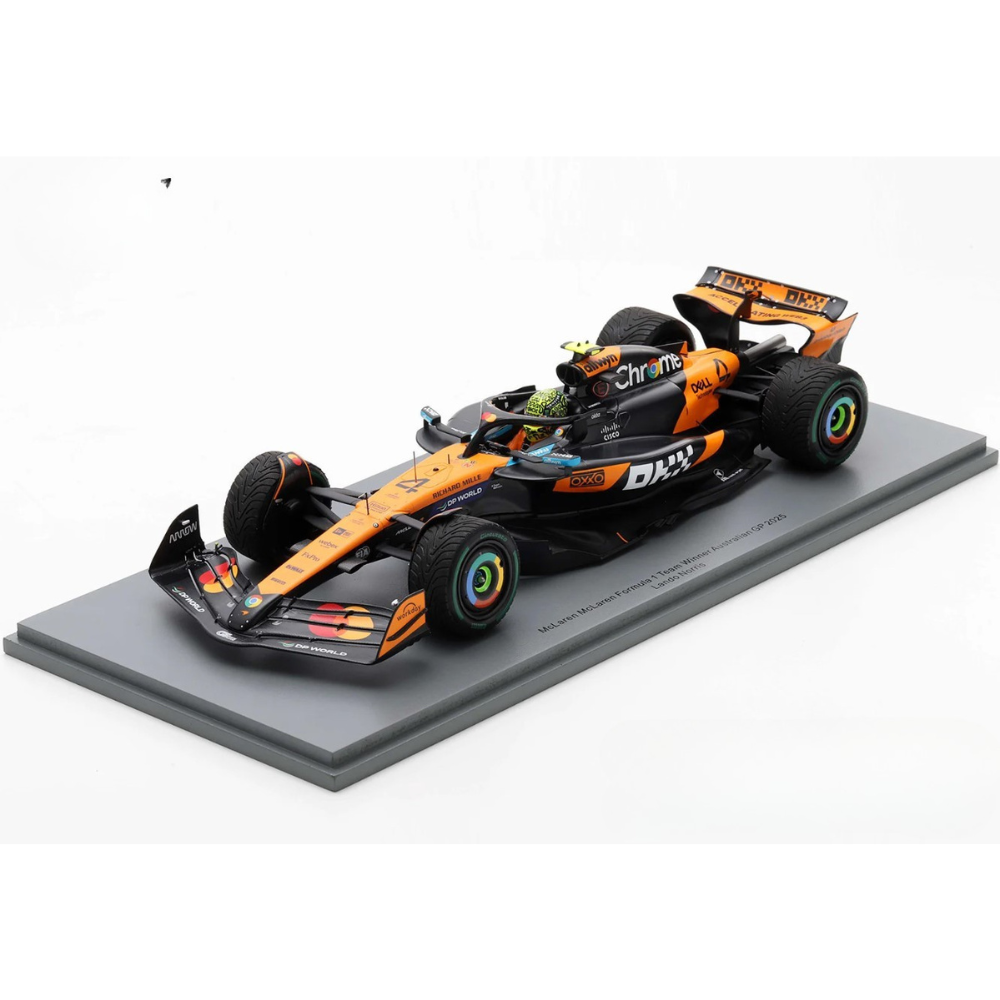 Spark Models F1 McLaren F1 No.4 McLaren Formula 1 Team - Winner Australian GP 2025 - Lando Norris 1/18 Scale Model