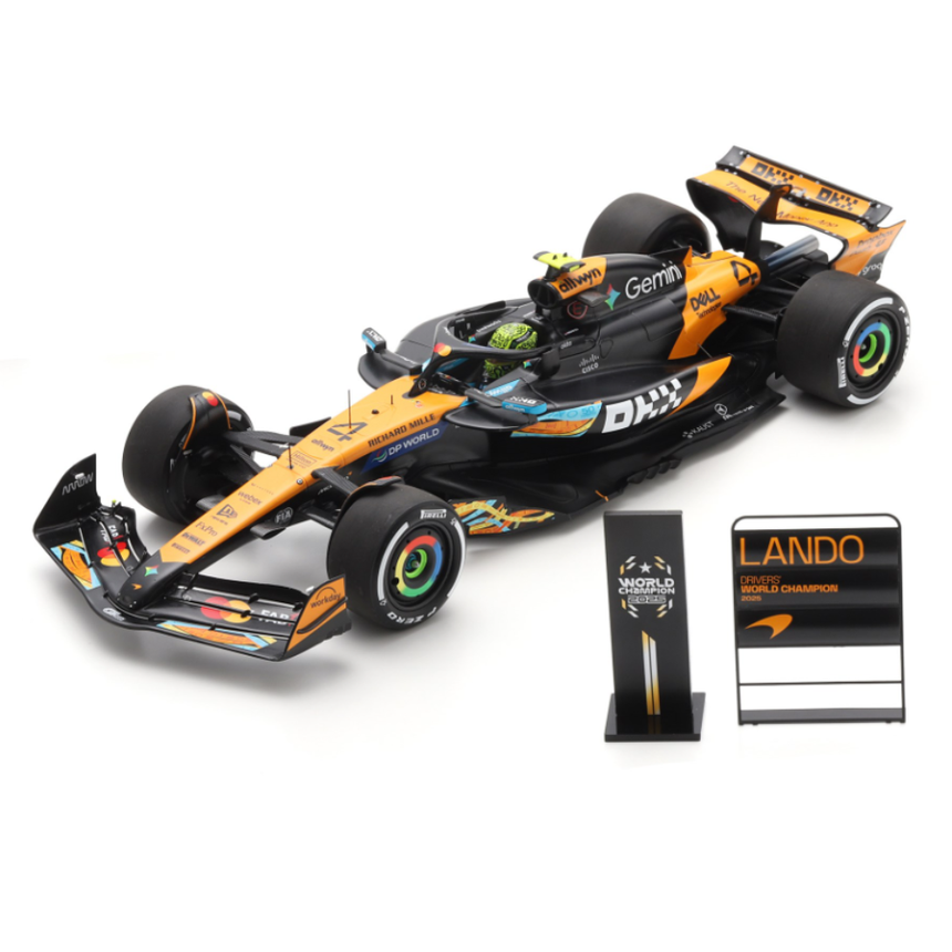 Spark Models McLaren MCL39 No.4 3rd Abu Dhabi GP 2025 - Lando Norris - F1 Drivers' World Champion 2025 1/43 Scale Model
