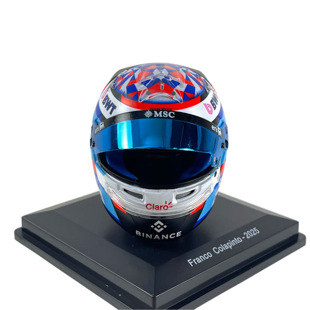 Spark Models F1 BWT Alpine F1 Team - Franco Colapinto - 2025 Mini Replica Helmet 1/5 Scale Model