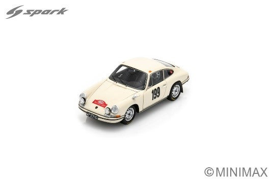 Spark Models Porsche 912 No.199 Rally Monte Carlo 1968 - W. Markowski - M. Wangrat 1/43 Scale