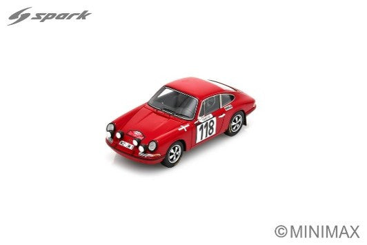 Spark Models Porsche 911S No.188 Rally Monte Carlo 1967 - Antonie Goubert 1/43 Scale