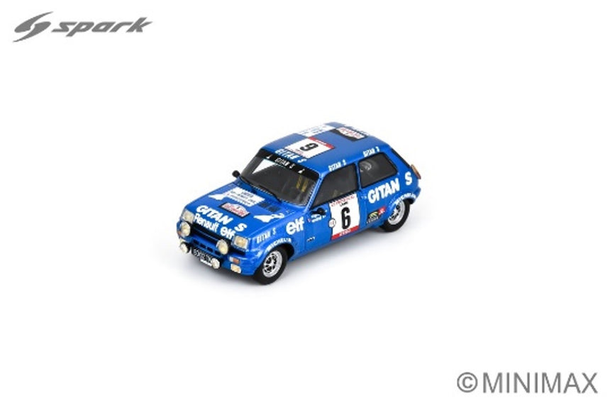 Spark Models Renault 5 Alpine No.6 Gr2 2nd Tour de Corse 1979 - J. Ragnotti - Andrie 1/43 Scale