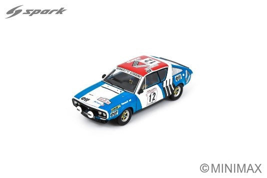 Spark Models Renault 17 No.12 8th Tour de Corse 1974 - J-F. Piot - F. Jaubert 1/43 Scale