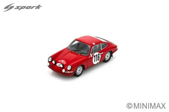 Spark Models Porsche 911 T/R No.116 2nd Rally Monte Carlo 1968 - P. Toivonen - M. Tinkkanen 1/43 Scale