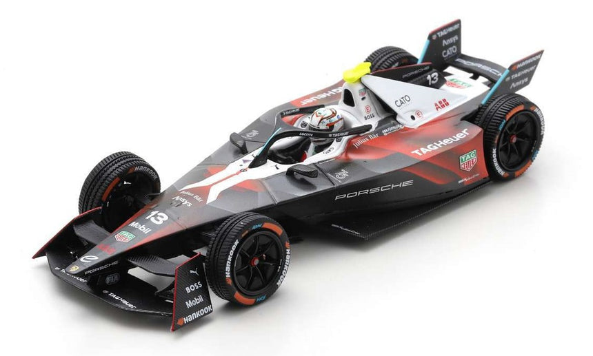 Spark Models TAG Heuer Porsche Formula E Team No.13 7th Mexico ePrix Antonio Felix Da Costa 1/43 Scale