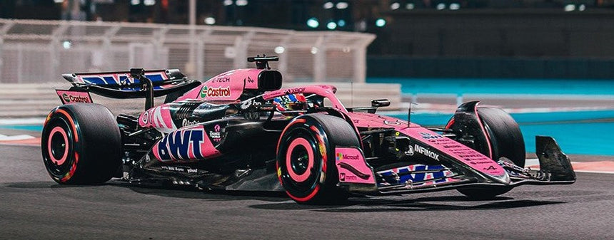 Spark Models F1 BWT Alpine F1 Team A524 No.61 Abu Dhabi GP 2024 - Jack Doohan 1/43 Scale