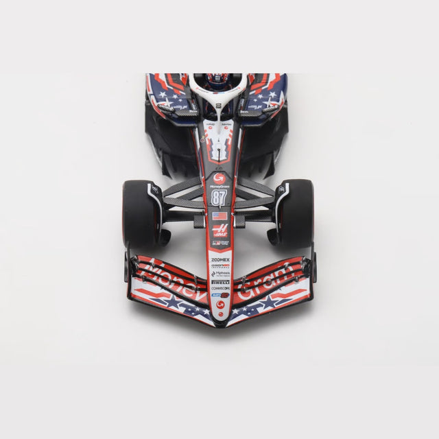 Spark Models F1 Haas VF-25 No.87 MoneyGram Haas F1 Team - US GP 2025 - Oliver Bearman 1/43 Scale Model