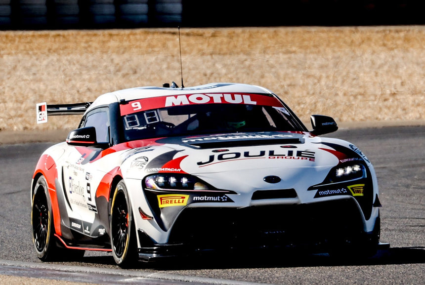 Spark Models Toyota GR Supra GT4 Evo No.9 Matmut Evolution - FFSA Championat de France GT 2023 - E. Cheli - E. Joulie 1/43 Scale