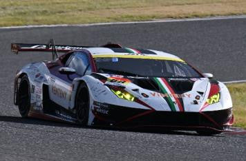 Spark Models VENTENY Lamborghini GT3 No.88 JLOC - Champion GT300 SUPER GT 2024 with CHAMPION BOARD - T. Kogure - Y. Motojima 1/43 Scale