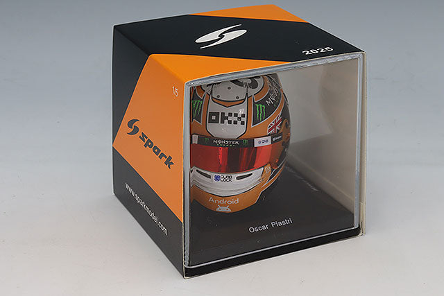 Spark Models F1 McLaren Formula 1 Team - Oscar Piastri - Monaco GP 2025 Mini Replica Helmet 1/5 Scale