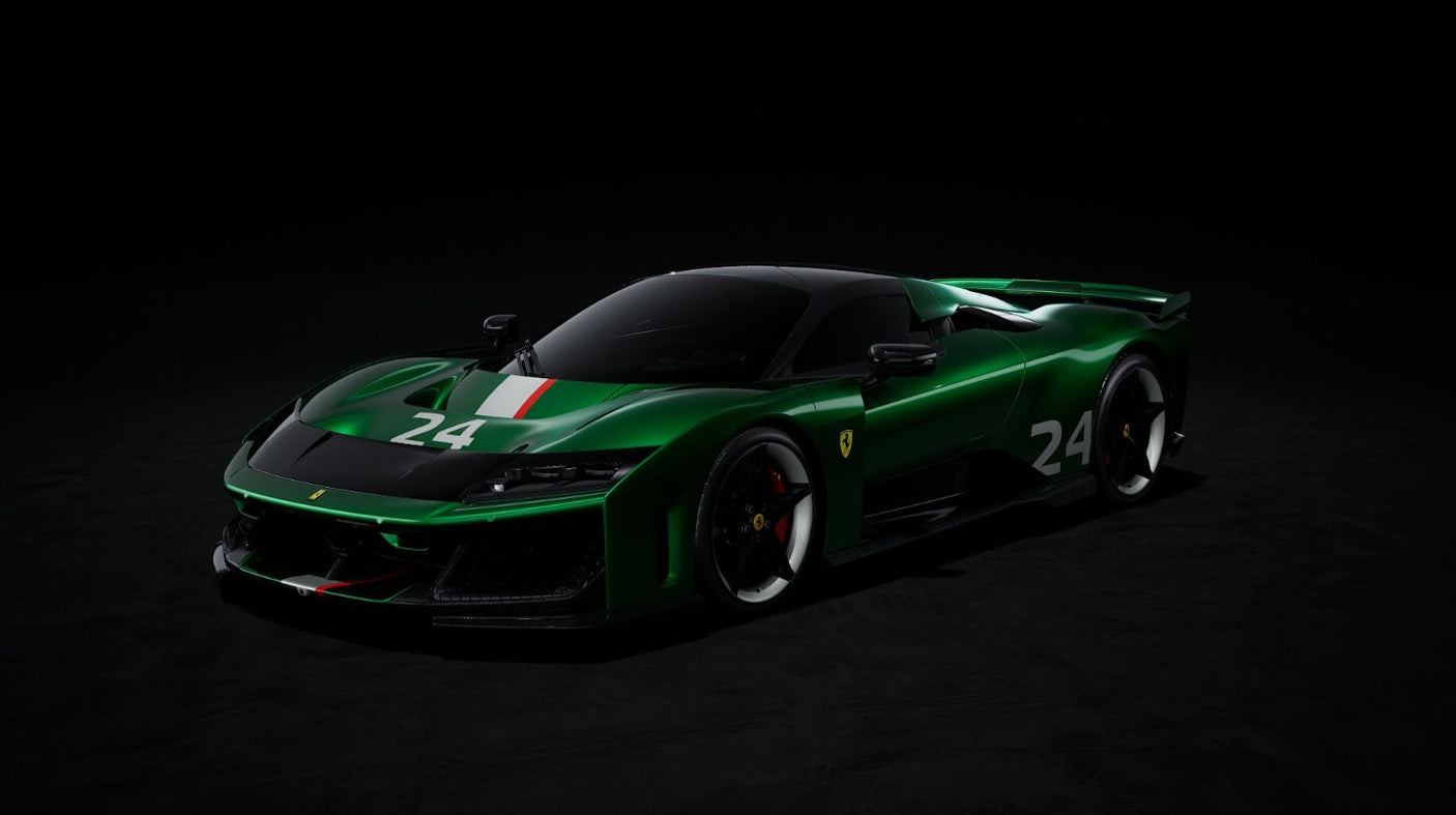 LookSmart Ferrari F80 2024 - Green Jewel with Livery 1/12 Scale