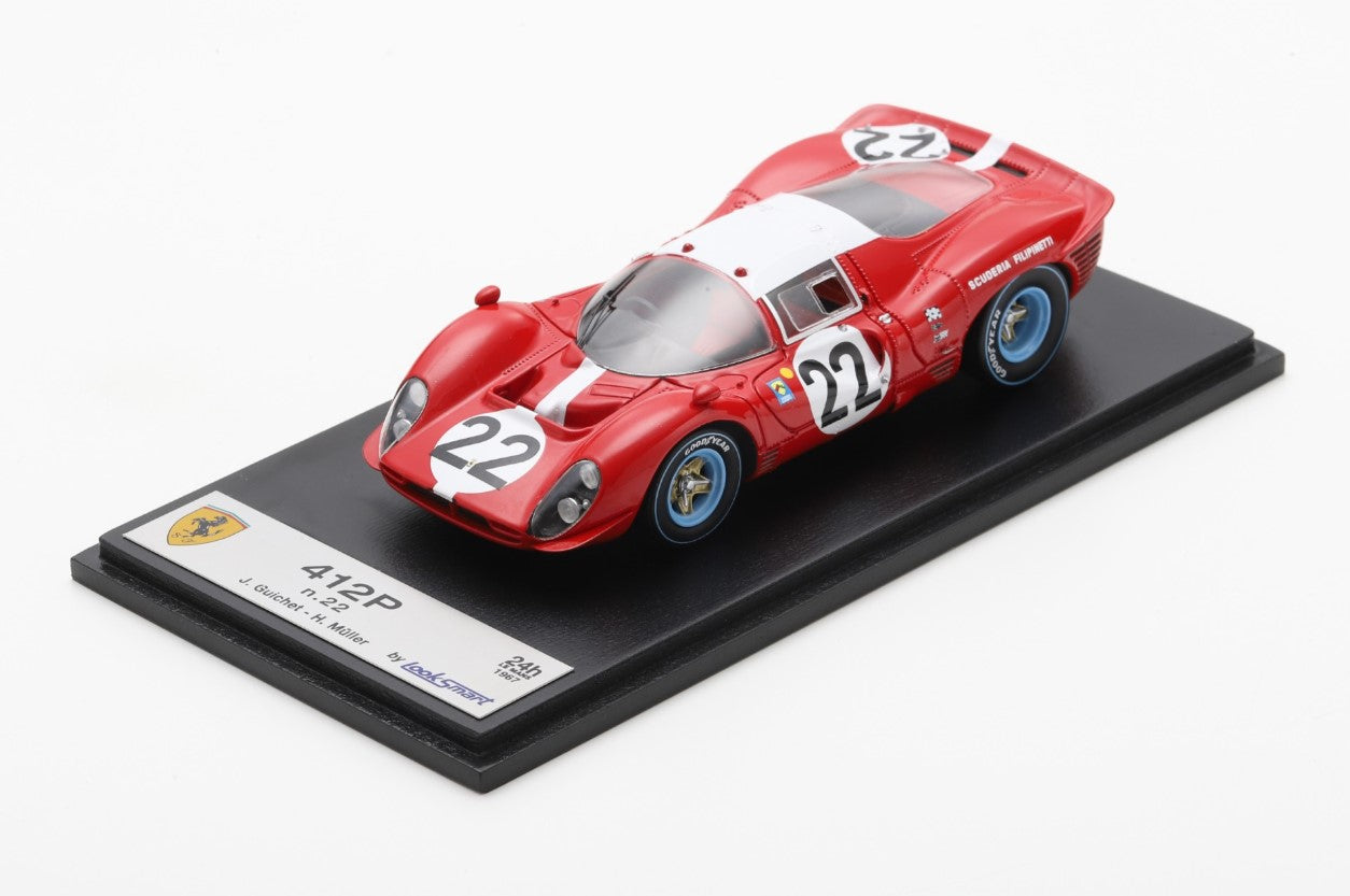 LookSmart Ferrari 412P No.22 Le Mans 24H 1967 - Jean Guichet - Herbert Müller 1/43 Scale