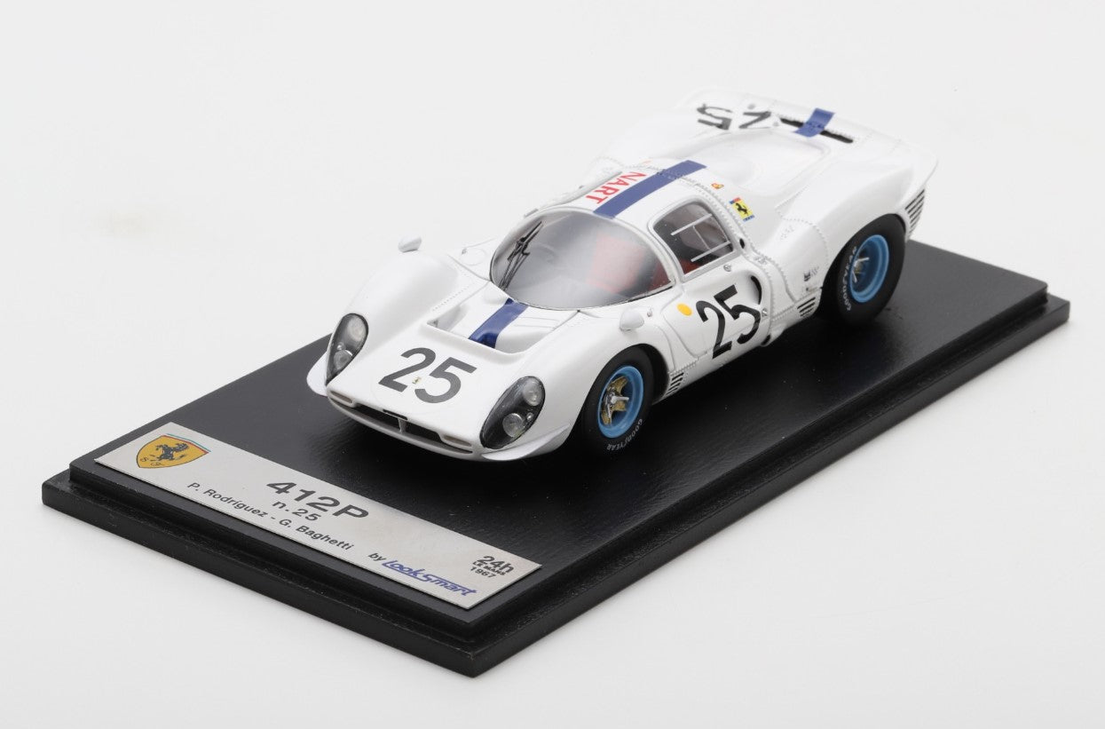 LookSmart Ferrari 412P No.25 Le Mans 24H 1967 - Pedro Rodriguez - Giancarlo Baghetti 1/43 Scale