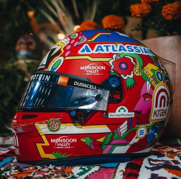 Spark Models F1 Williams Racing - Alexander Albon - Mexican GP 2025 1/5 Scale Mini Replica Helmet