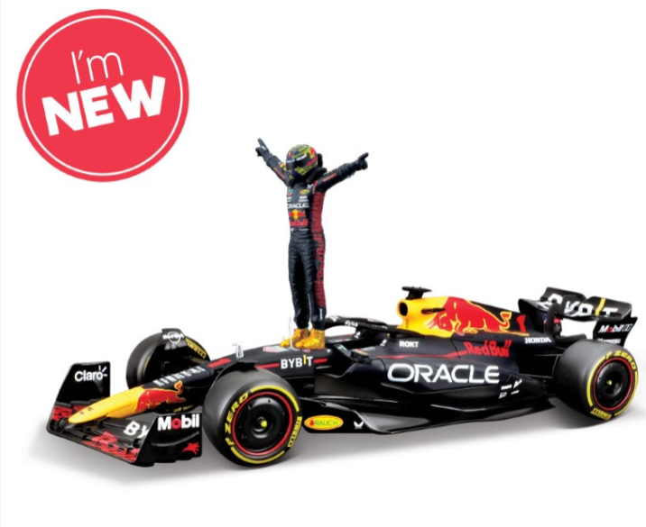 Bburago F1 Red Bull Racing F1 Team RB19 2023 - Max Verstappen With Driver Figure 1/24 Scale