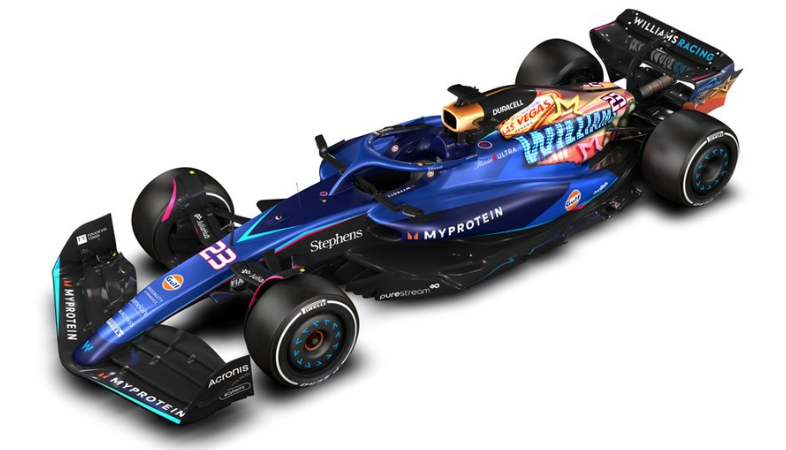 Spark Models F1 Williams F1 Team FW45 No.23 Williams Racing Las Vegas GP 2023 Alex Albon 1/18 Scale Model