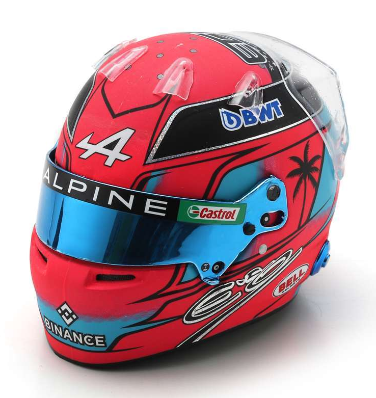 Spark Models F1 BWT Alpine F1 Team - Esteban Ocon Miami GP 2023 1/5 Scale Mini Replica Helmet
