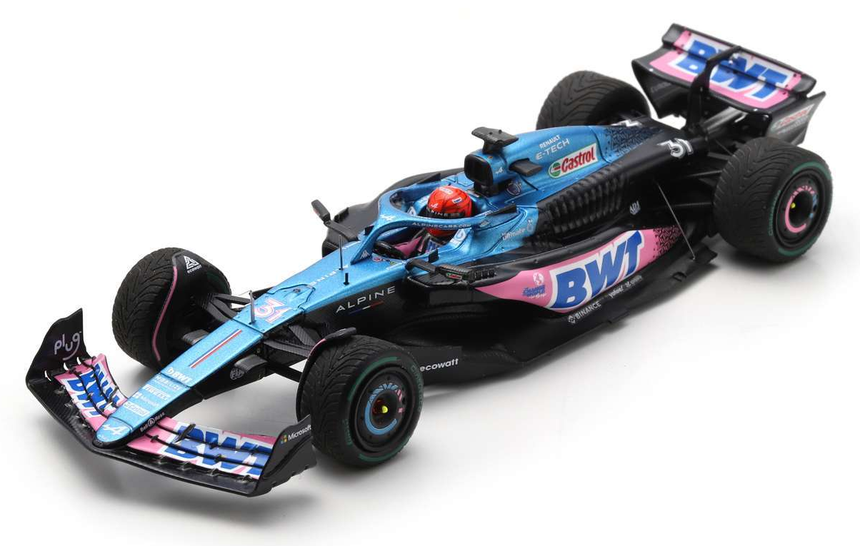 Spark Models F1 Alpine A523 No.31 BWT Alpine F1 Team - Esteban Ocon 1/43 Scale