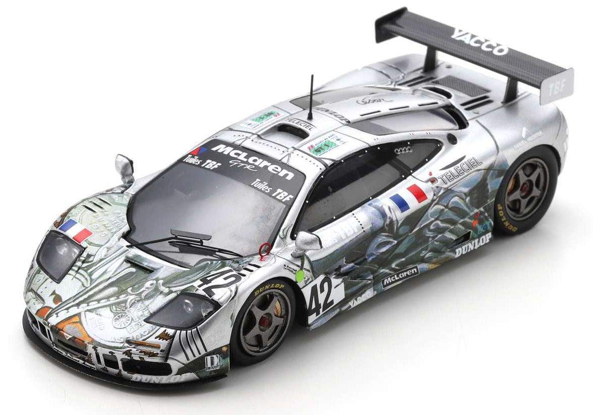 Spark Models F1 McLaren F1 GTR No.42 BBA Competition 24H Le Mans 1995 1/18 Scale