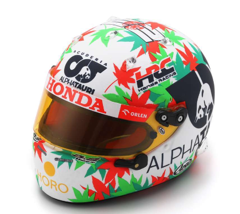 Spark Models F1 Scuderia AlphaTauri - Yuki Tsunoda - Italian GP 2023 1/5 Scale Mini Replica Helmet