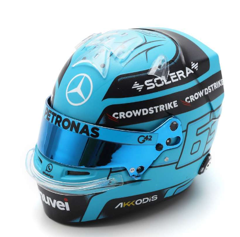 Spark Models F1 2024 George Russell 1/5 Scale Mini Replica Helmet 5HF146