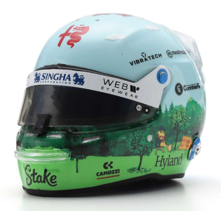Spark Models F1 Alfa Romeo F1 Team Stake - Valtteri Bottas - Canadian GP 2023 1/5 Scale Mini Replica Helmet