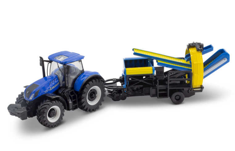 Trator New Holland T7.315 Trailer de Cavalos Bburago 1:50 - 18 anos! Loja on-line de