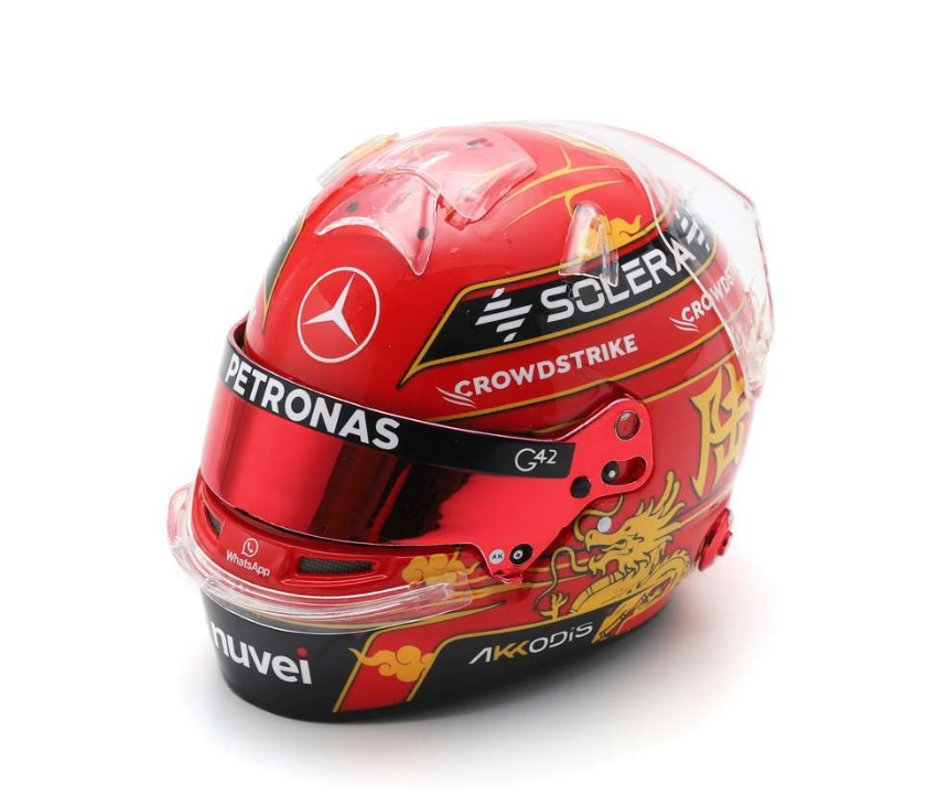 Spark Models Mercedes-AMG PETRONAS F1 Team - George Russell - Chinese GP 2024 1/5 Scale Mini Replica Helmet 5HF157