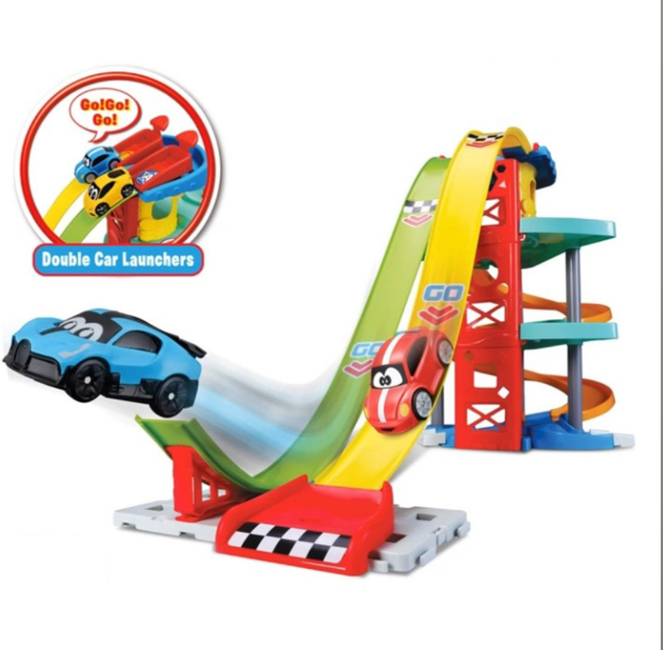 Bburago BB Junior Launch & Race Tower VW Volkswagen Beetle & Bugatti Divo