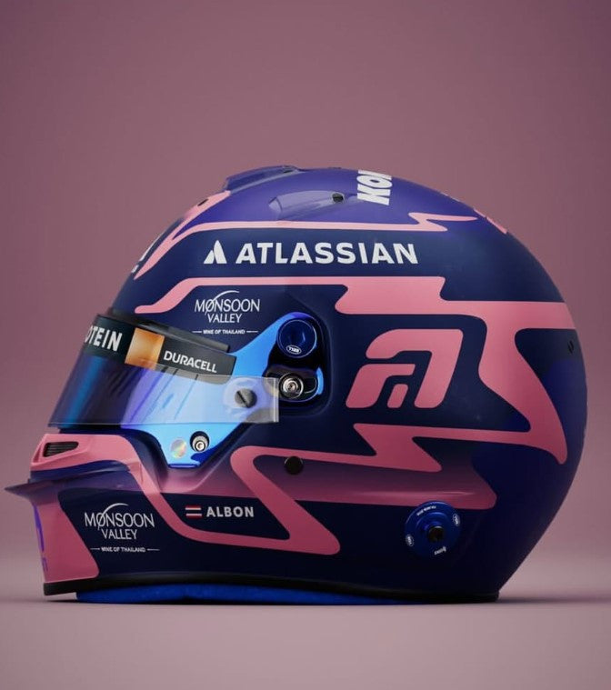 Spark Models Williams Racing - Alexander Albon - 2025 Mini Replica Helmet Model 1/5 Scale