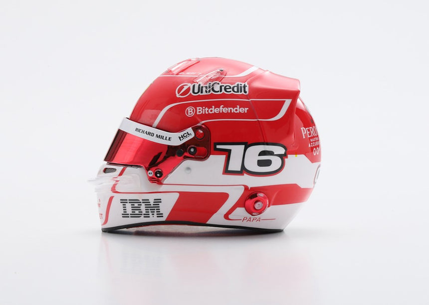 LookSmart Charles Leclerc - Scuderia Ferrari HP 2025 Mini Replica Helmet Model 1/5 Scale