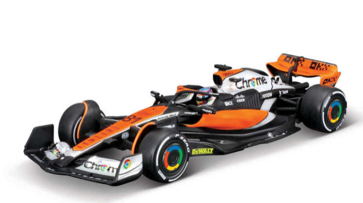 Bburago F1 McLaren F1 Team MCL60 2023 With Helmet - Lando Norris 1/43 Scale