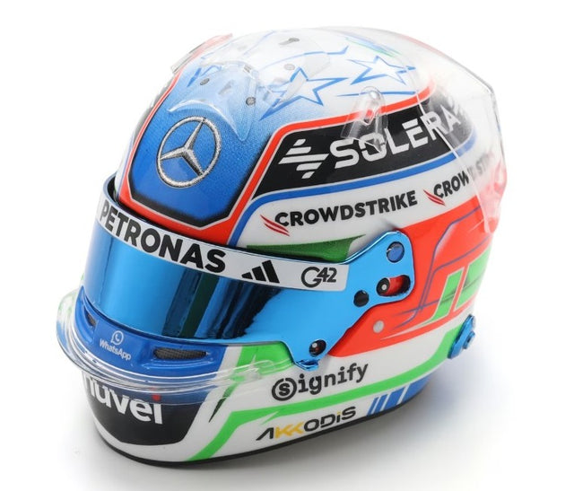 Spark Models F1 Mercedes-AMG PETRONAS F1 Team - Kimi Antonelli - 2025 Mini Replica Helmet Model 1/5 Scale Model
