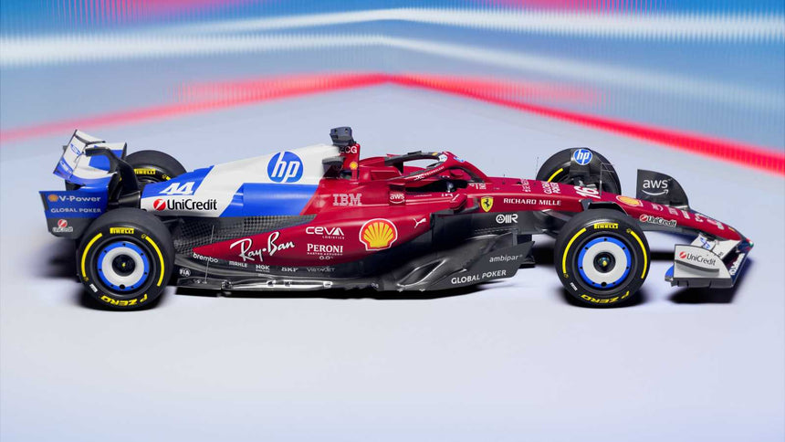 Bburago F1 Ferrari SF-24 2024 With Driver Figure Charles Leclerc 1/24 Scale Model