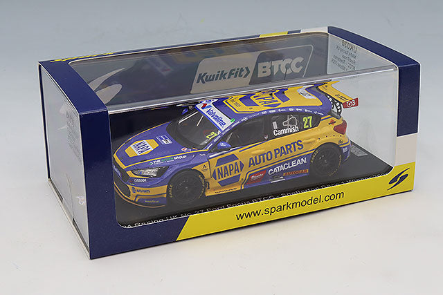 Spark Models NAPA Racing UK No.27 Ford Focus BTCC - Snetterton Race 1 Winner 2025 - Dan Cammish 1/43 Scale Model
